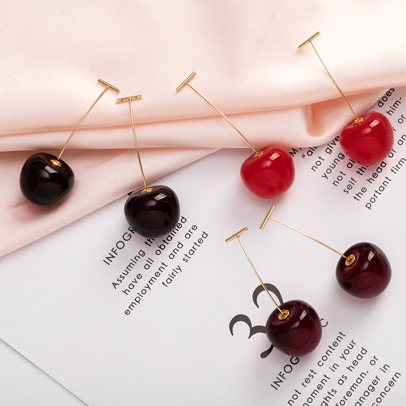 Fashion Berry Cherry Korean Simple Hot-saling Earrings Wholesale display picture 3