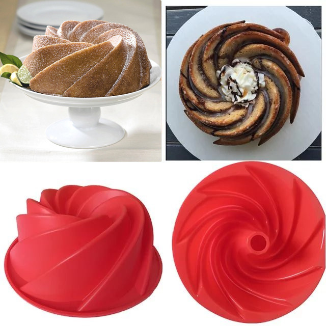 家庭装大号蛋糕烤盘 硅胶蛋糕模具 DIY 微波炉烤箱工具