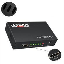 HDMI高清分配器1进4出一分四分频器3D支持1080P视频电脑高清同屏