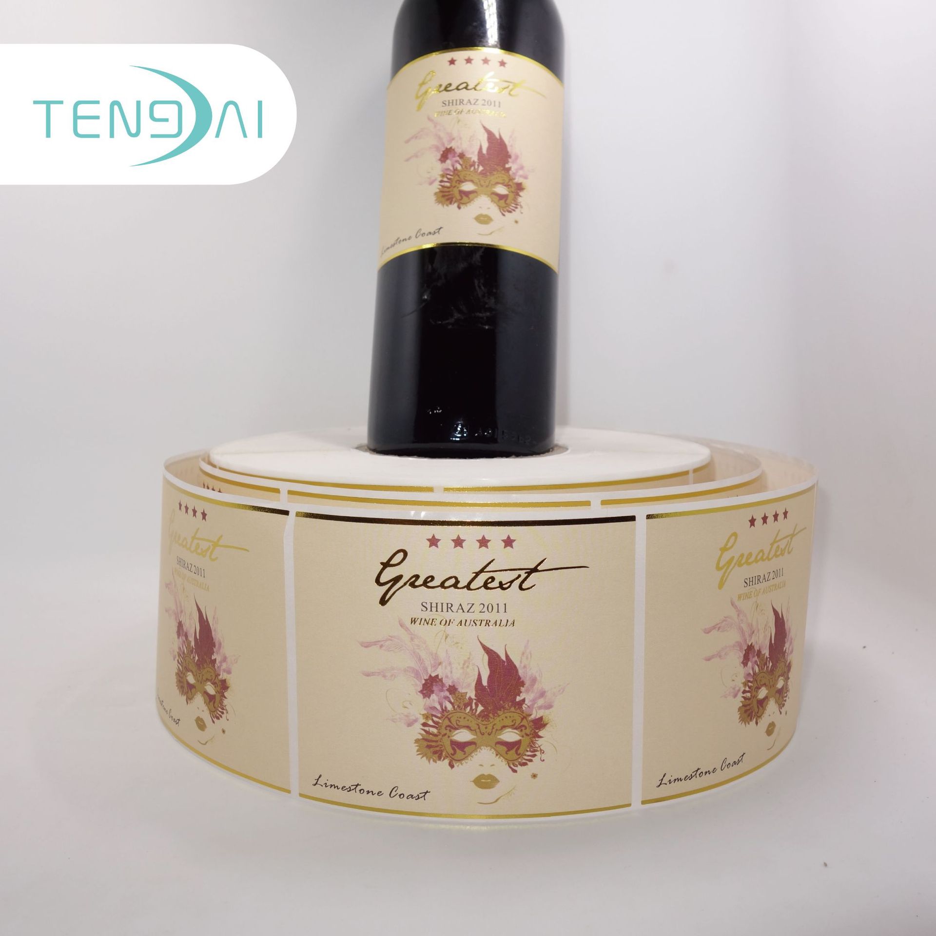 定做香槟酒不干胶标签 香槟贴纸 香槟瓶贴 香槟瓶标贴 香槟瓶贴标