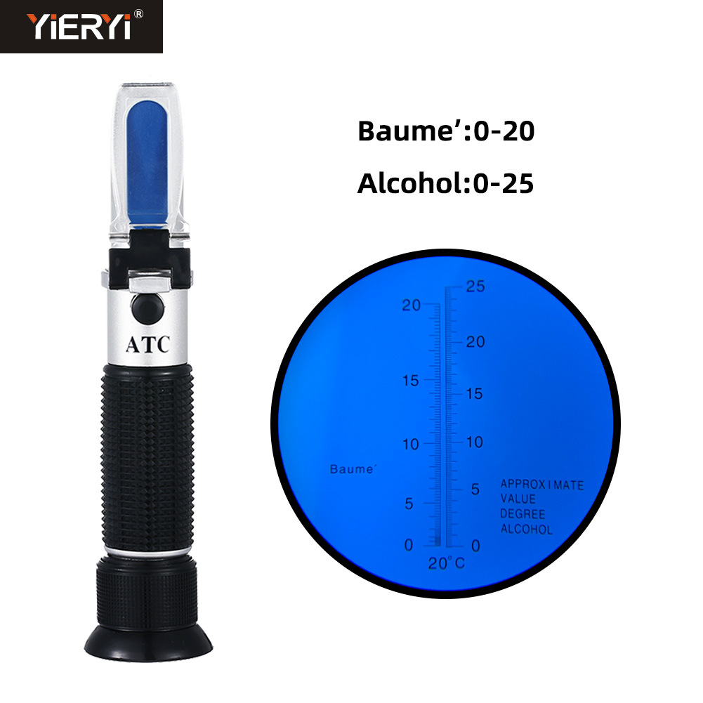 便携式0-20/0-25葡萄波美二合一手持式检测仪折射仪