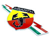 Abaz Abarth car logo modified personality scorpion metal body leaf board post rear marker sticker