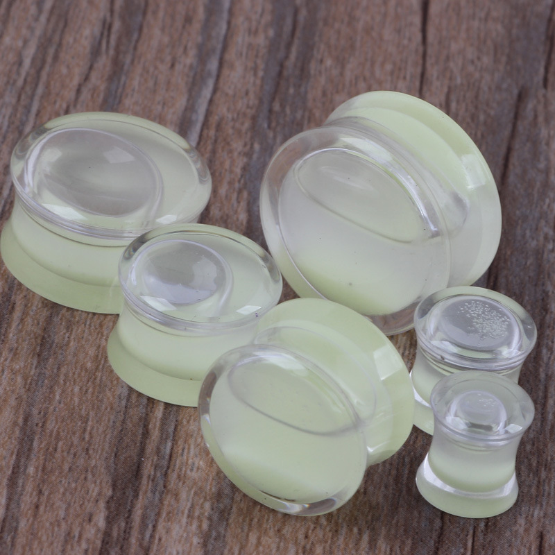 Acrylic Luminous Ear Stretcher - Glow in the Dark Ear Expansion Piercing Jewelry 20mm detail image 10