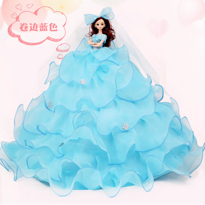 乐菲芭比换装娃娃套装大礼盒单个婚纱女孩公主仿真生日礼物洋娃娃