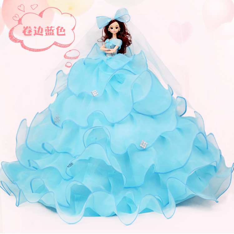 乐菲芭比换装娃娃套装大礼盒单个婚纱女孩公主仿真生日礼物洋娃娃