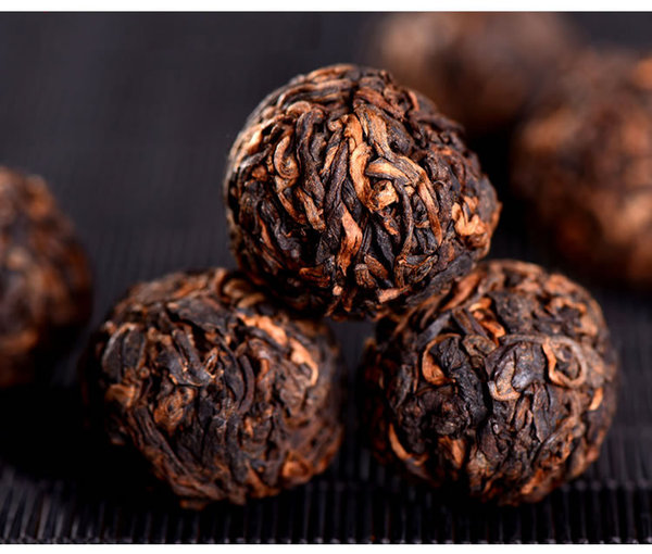 Spherical small Puerh tea from Yunnan province