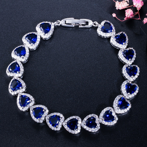 Korean Style Jewelry, Exquisite and Fashionable 3A Zirconia Bracelet, High-End Micro-Setting Bracelet Wholesale