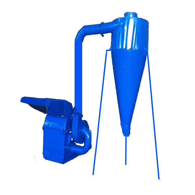 小型沙克龙除尘粉碎机 一风吹粉碎机 玉米秸秆饲料粉碎机