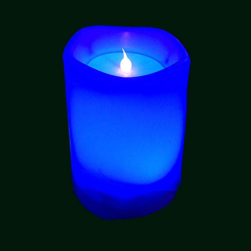 19新款室内情景蜡烛灯多色渐变氛围星空灯节日礼品创意浪漫小夜灯