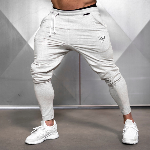 Muscle Fitness Brothers Sports Men's New Pants Running Sport Pants Slim Fit Small Foot Spring and Autumn Fashion Casual Pants