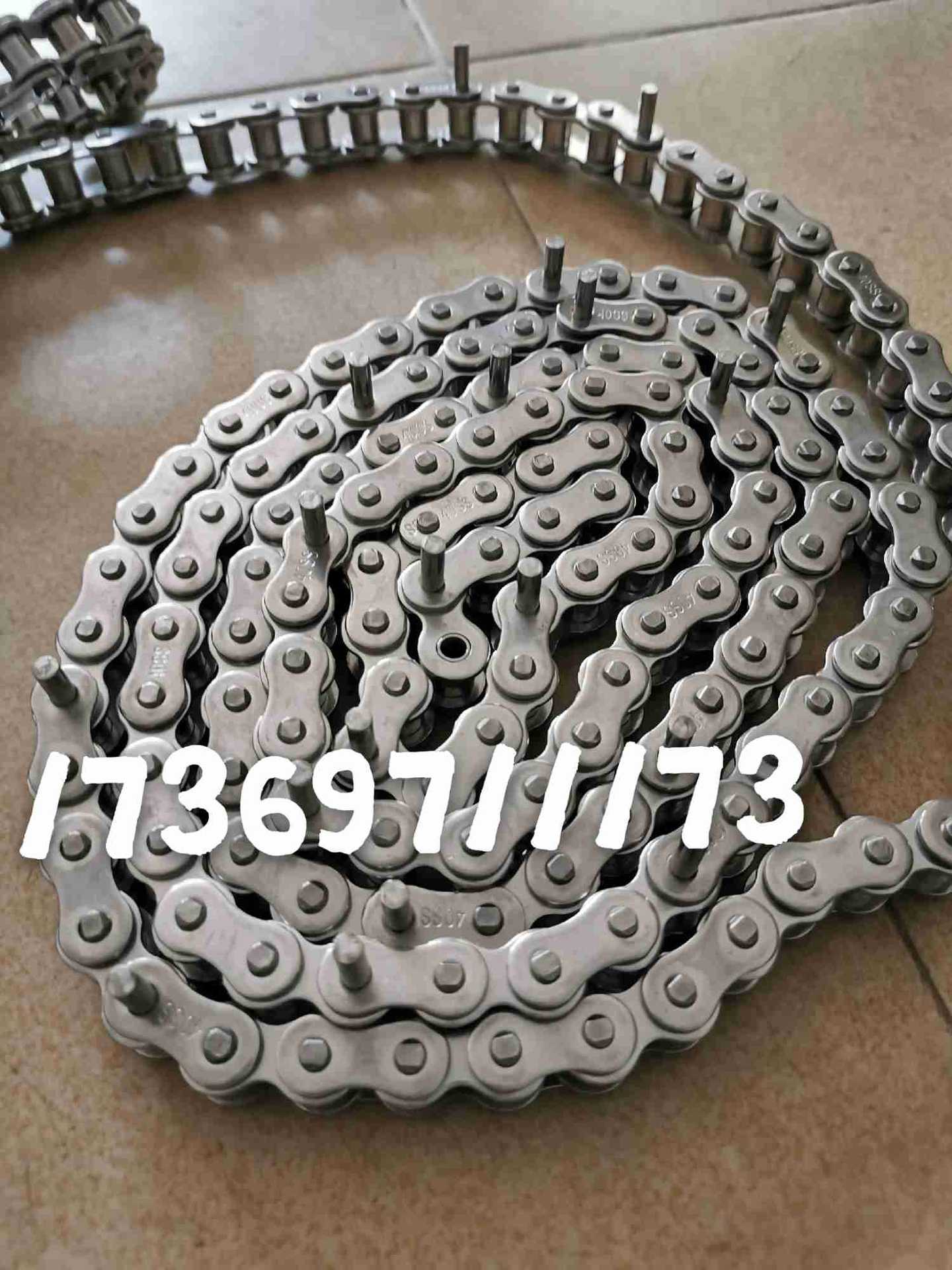 3分4分5分6分1寸不锈钢加长销链条06B08B08A10A12A16A20A加长销链