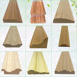 实木线条 定制装饰线条 欧式原木封边线条 中式造型扣线门套线