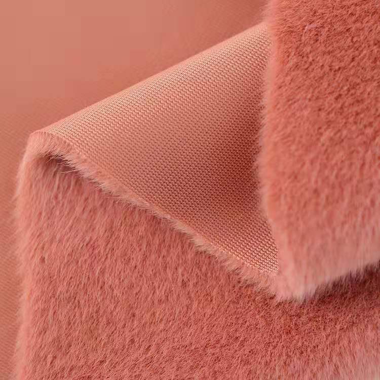 现货供应仿皮草面料 欧貂 玉狐 高低兔毛  皮毛一体冬天时装面料