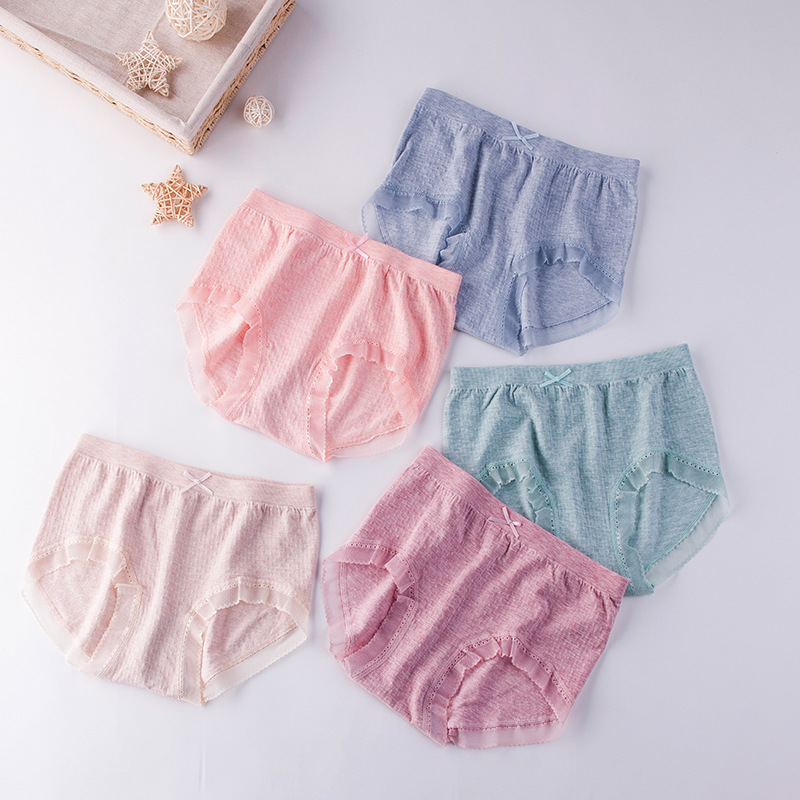 厂家直销新款中腰大码内裤女透气轻柔莫代尔无缝女士三角内裤批发|ms