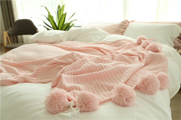 Lehká luxusní severská jednoduchá celobavlněná černá keprová deka do hotelové ložnice, vlněná deka, povlečení_voghion.com