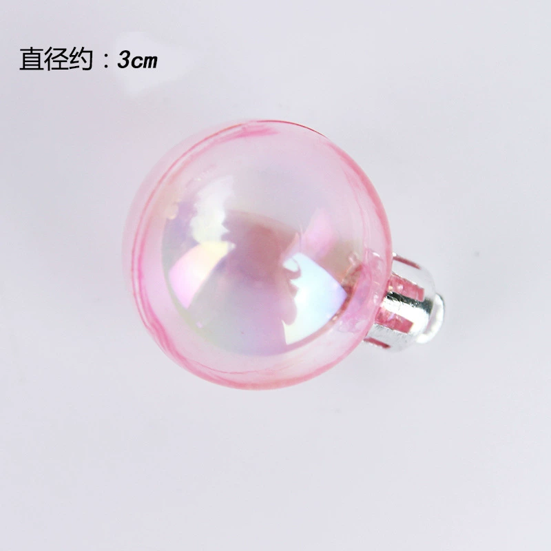 Brand transparent fuchsia decorations