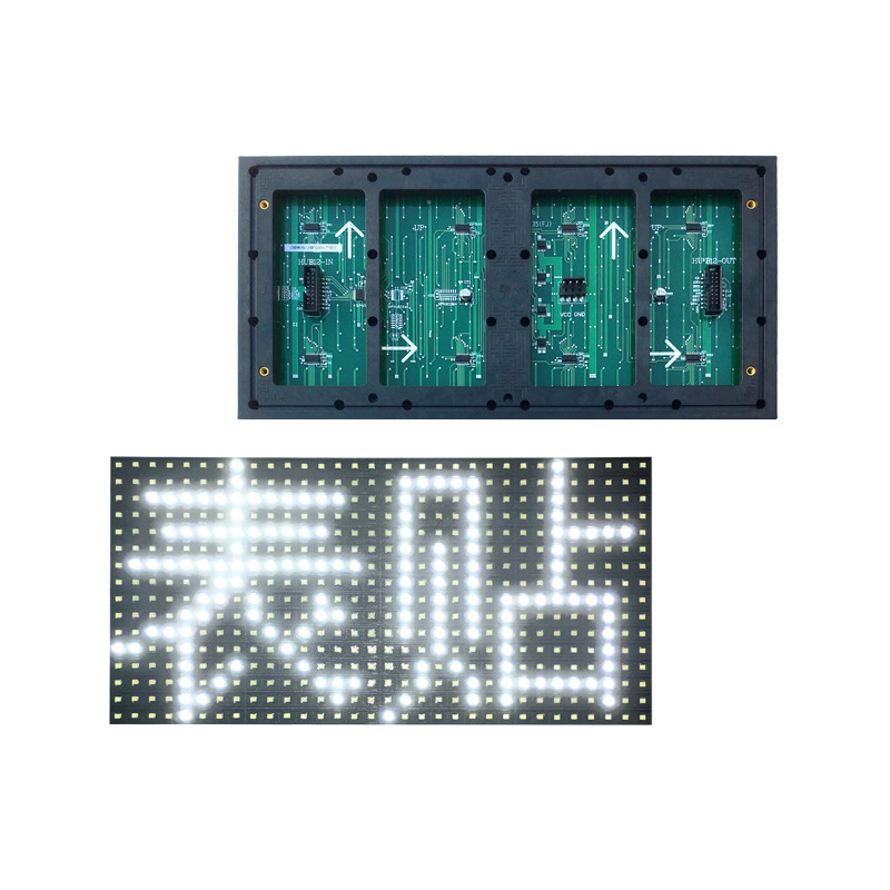 Manufacturer supplies P10 sub-outdoor white light surface mount unit boards, advertising display modules, and SMD displays.