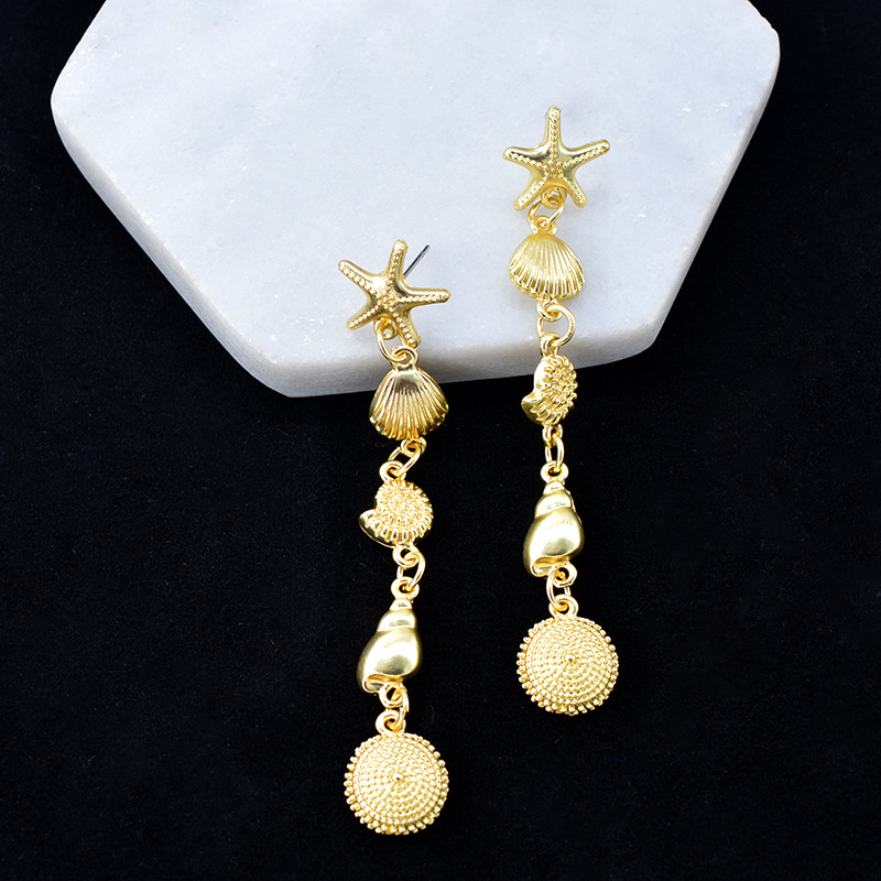 Boucles D'oreilles Étoiles De Mer Femelle En Ligne Influenceur Tempérament Coréen Style Simple Polyvalent Personnalité Boucles D'oreilles Approprié Pour Boucles D'oreilles De Travail display picture 6