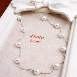 Korean Style First Jewelry Accessories Decorative All-match Lady's Multi-Pearl Necklace Women's Fresh Long Woolen Chain
