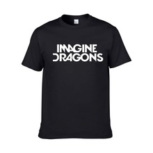 夏季歐美搖滾樂隊Imagine Dragons男士短袖t恤純棉男款T恤男韓版
