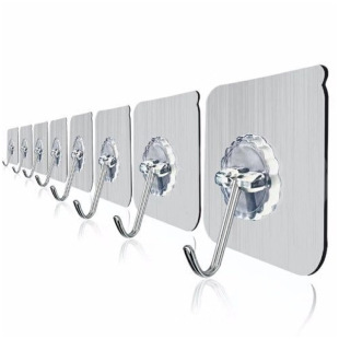 Seamless adhesive hook D bathroom kitchen wall hanging adhesive hook wall door strong nail-free