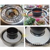 circular BBQ paper Oil absorbing paper Korean Annulus barbecue Sun and Moon Crescent Barbecue paper Baking tray Pad paper