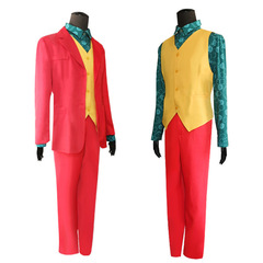 Sweet JOKER Joaquin Phoenix DC movie clown suit COS Halloween cosplay performance costume