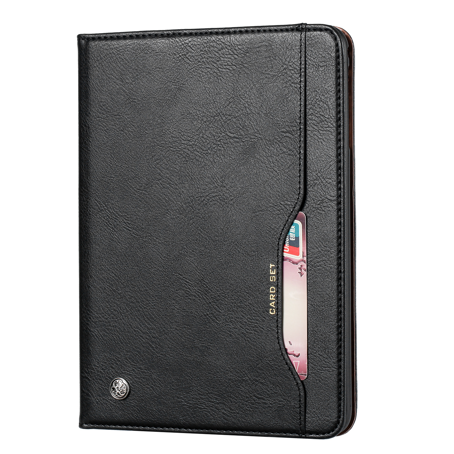 Funda de cuero adecuada para Samsung TabA8T290/T295, funda protectora para teléfono con ranuras para tarjetas, estilo empresarial, venta directa de fábrica.