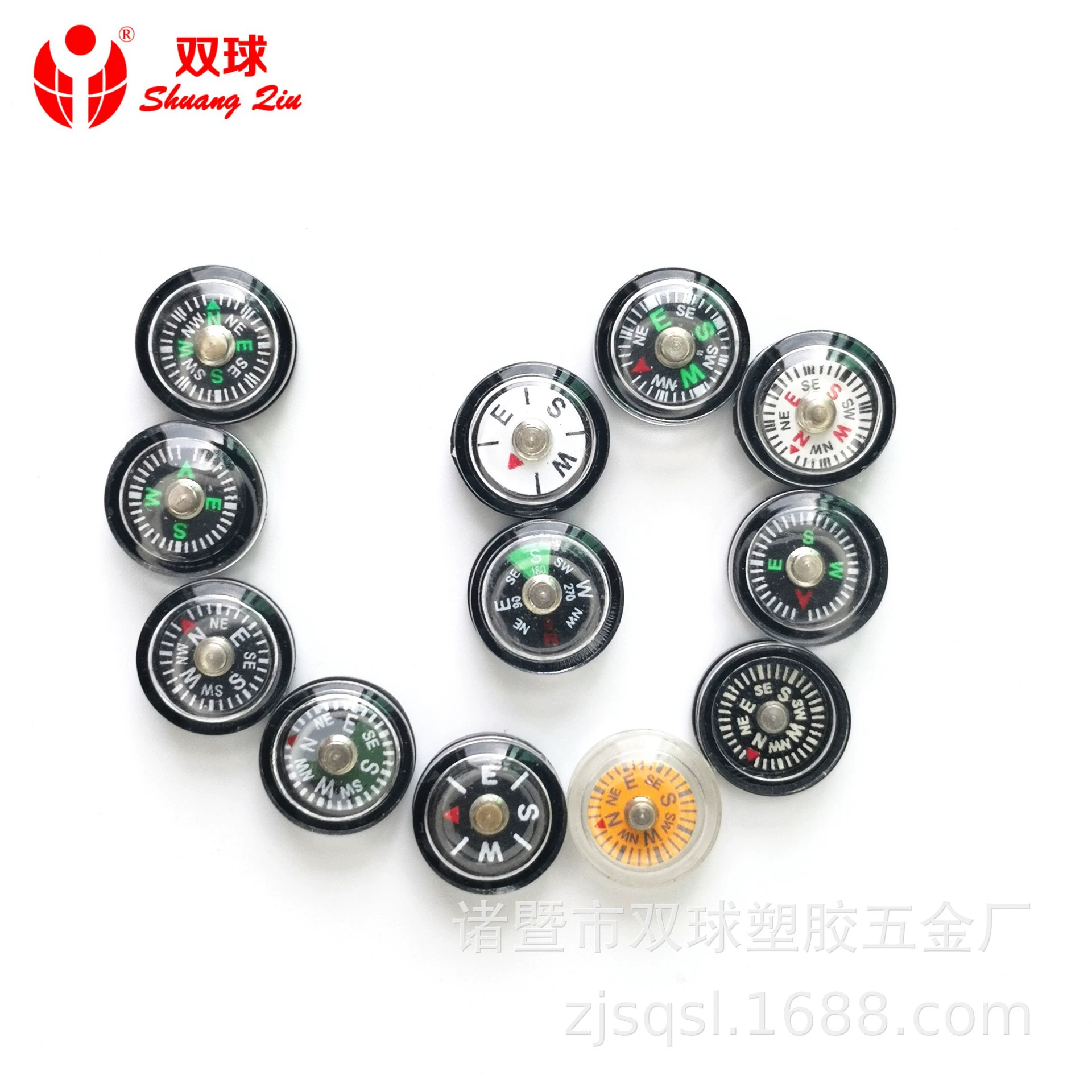 Прямые поставки с фабрики Double Ball бренда 12 мм высокоточная Защита окружающей среды Мини-Компас оптом миниатюрный пластиковый компас