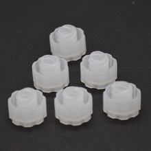 點膠機針筒堵頭 美式日式膠管堵帽 螺口魯爾針筒白色外螺紋圓堵頭