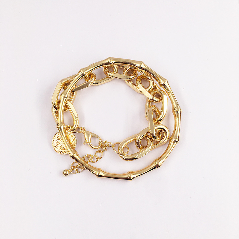 Fashion bangle bamboo thick chain alloy bracelet hotsaling wholesalepicture4