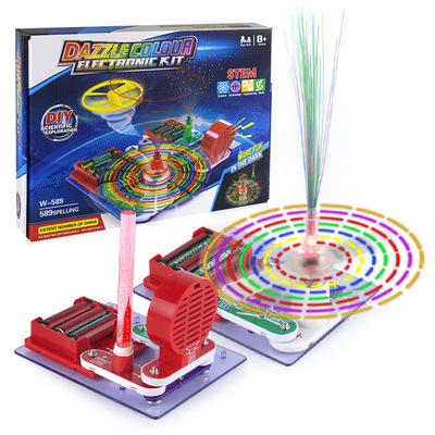 originality Foreign trade Explosive money children DIY Circuit Electronic one hundred fight Building blocks Assemble Mosaic Science and Education experiment Puzzle toy
