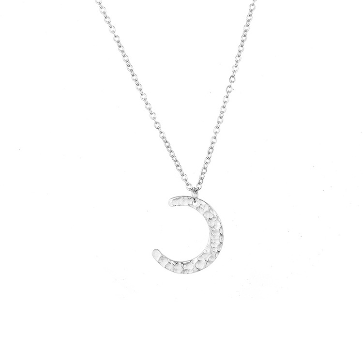 Fashion Moon Stainless Steel Plating Necklace display picture 5