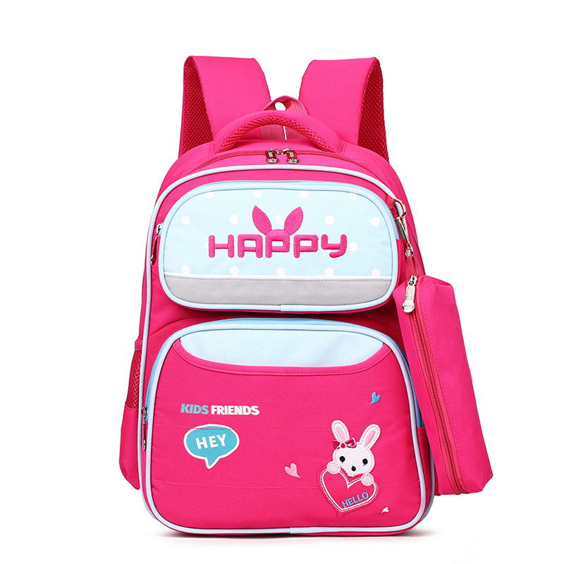 Schoolbag Escuela Primaria niña 8-12 años de edad mochila ligera Niño mochila Grado 1-3 alivio de la carga a prueba de agua
