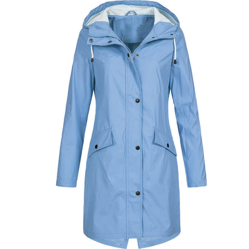 Popular Fall And Winter New Stormsuit Outdoor Mountaineering Suit Coat Medium Length Women'S Windbreaker