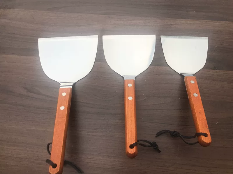 Cooking shovel stainless steel Japanese pancake shovel shovel and fried rice shovel barbecue beef steak shovel