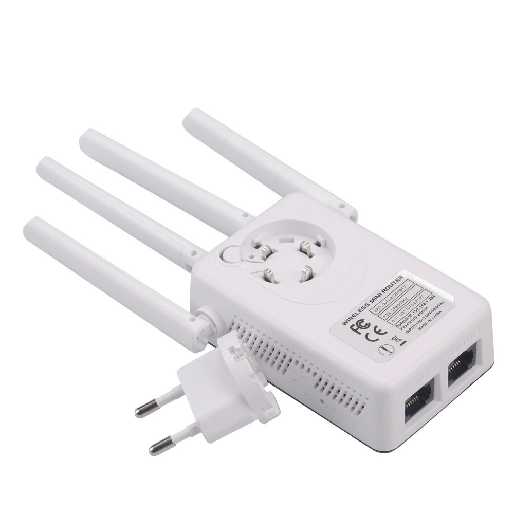 WiFi-репитер PIX-LINK WR09, 300 Мбит/с, 4 внешние антенны, двухдиапазонный усилитель