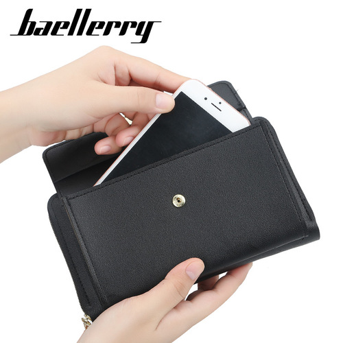 baellerry new women's bag Korean style zipper tassel long wallet multi-functional cross-body mobile phone bag for women