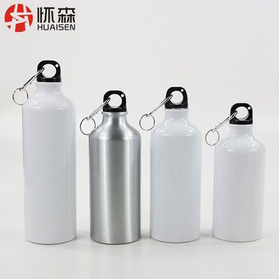 热转印铝制水壶 骑行水壶运动户外单车水壶 运动水壶银 白|ru