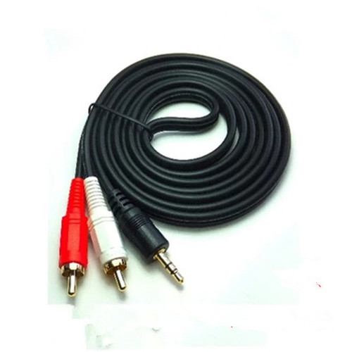 1-to-2 Audio Cable, Quality AV Cable, 3.5mm to Dual RCA Cable, 1-to-2 Audio Line, Computer Peripheral Equipment