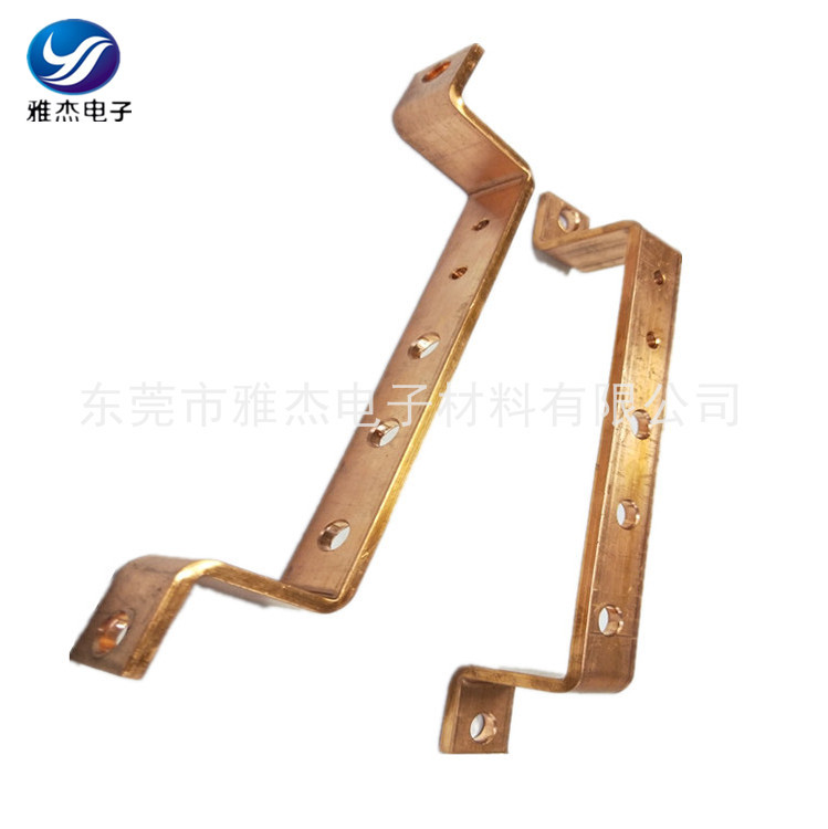 T2紫铜排 镀锡铜排打孔折弯 镀镍环氧树脂涂层铜排 喷塑连接硬排