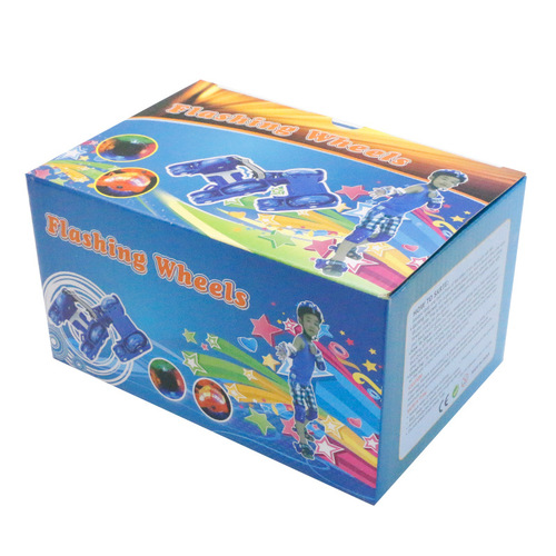 Children's skates Hot Wheels Heelys shoes four-wheel luminous wheels PU three-color luminous wheels transportation tools manufacturer wholesale