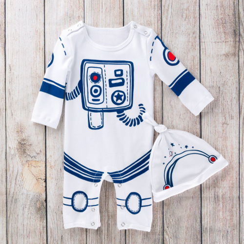 Baby infant Cartoon space astronaut suit for boys and girls birthday photos shooting space clothing