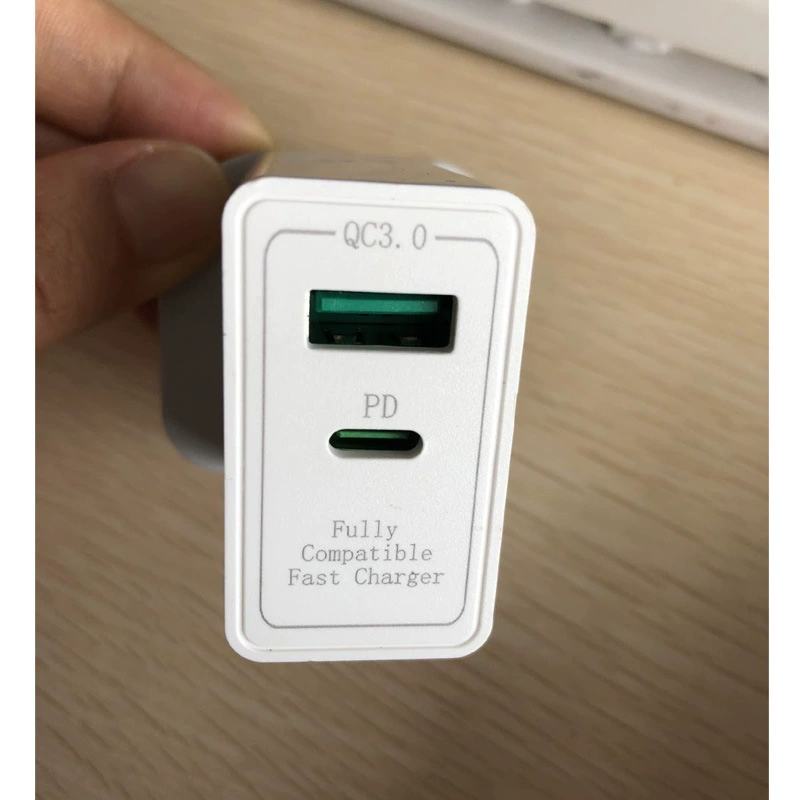 QC 3.0 быстрое зарядное многопортовое — зарядное устройство с 3 USB-портами, умное складное, американская вилка, путешественное, 18W PD