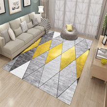 现代简约北欧地毯 客厅茶几家用地毯 卧室床边满铺长方形地毯定制
