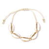 Necklace, chain, golden metal organic set handmade, European style