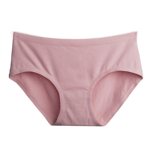 Pure cotton seamless underwear for women, mid-waist butt lift, breathable and comfortable pure cotton crotch underwear for women