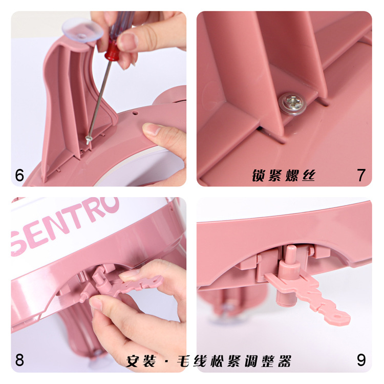 Gran 48-aguja máquina de tejer suéter bufanda sombrero DIY máquina de tejer de lana jugar casa tejer Juguetes