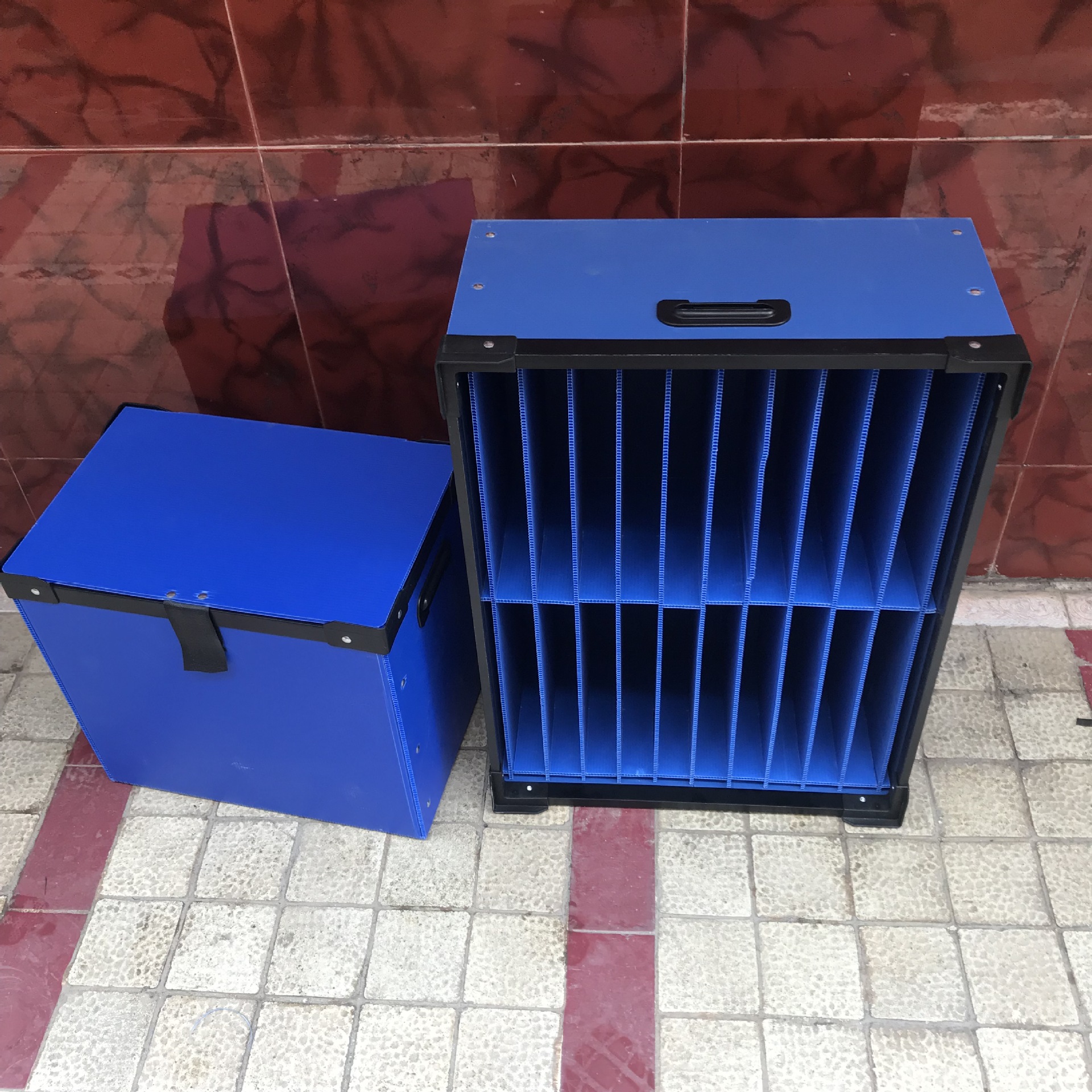 顺德 佛山塑料中空板非标周转箱 重庆成都包边包角加强加固骨架箱