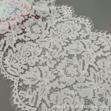 工厂现货批发33厘米宽锦棉股线眼睫毛花边 棉睫毛花边 棉蕾丝花边